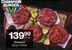 Checkers Champion Burger Patties offer