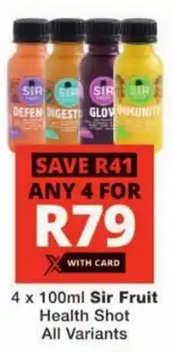 Checkers Sir Fruit Health Shot All Variants offer