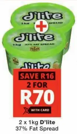 Checkers D'lite 37% Fat Spread offer