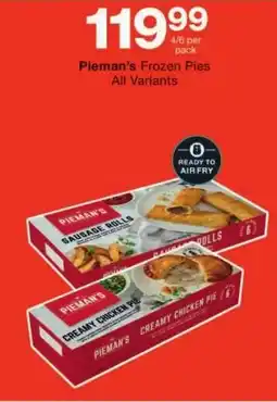 Checkers Pieman's Frozen Pies All Variants offer