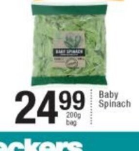 Checkers Baby Spinach 200g offer