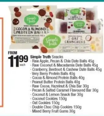 Checkers Simple Truth Snacks offer