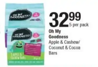 Checkers Oh My Goodness Apple & Cashew / Coconut & Cocoa Bars offer