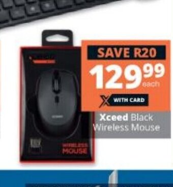 Xceed Black Wireless Mouse