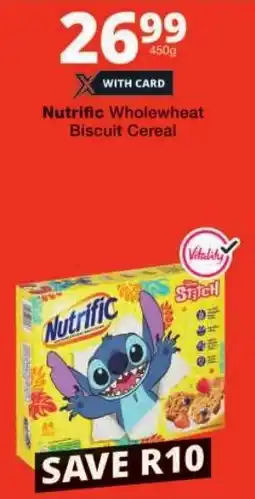 Checkers Nutrific Wholewheat Biscuit Cereal offer