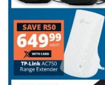 Checkers TP-Link AC750 Range Extender offer