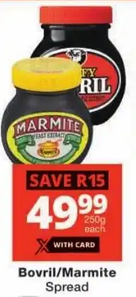 Checkers Bovril/ Marmite Spread offer