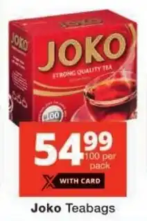 Checkers Joko Teabags offer