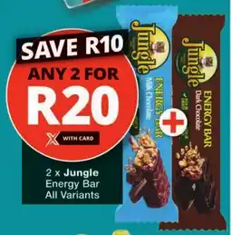 Checkers Jungle Energy Bar All Variants offer