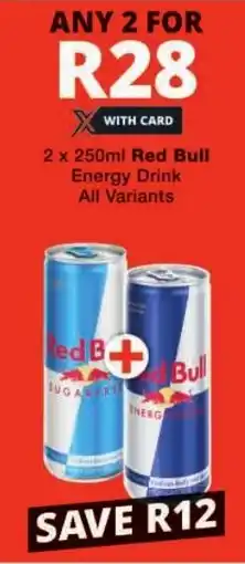 Checkers Red Bull Energy Drink All Variants offer