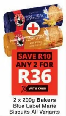 Checkers Bakers Blue Label Marie Biscuits All Variants offer