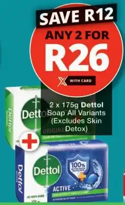 Checkers Detto Soap All Variants offer