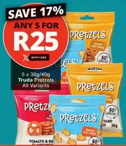 Checkers Truda Pretzels All Variants offer