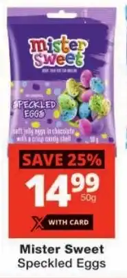 Checkers Mister Sweet Speckled Eggs offer