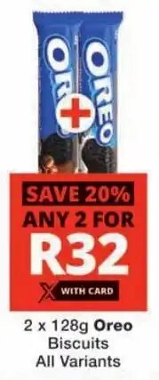 Checkers Oreo Biscuits All Variants offer