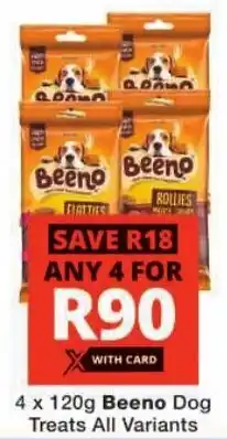 Checkers Beeno Dog Treats All Variants offer