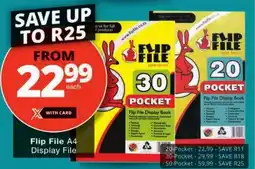 Checkers Flip File A4 Display File offer