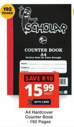 Checkers A4 Hardcover Counter Book offer
