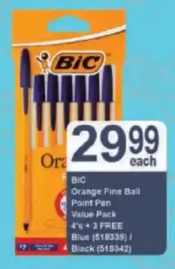 President Hyper BIC Orange Fine Ball Point Pen Value Pack offer