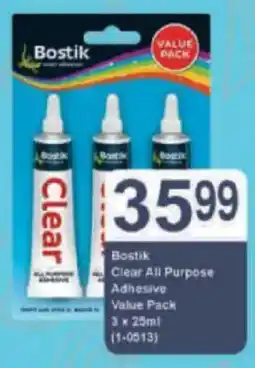 President Hyper Bostik Clear All Purpose Adhesive Value Pack offer
