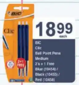 President Hyper BIC Clic Ball Point Pens Medium offer