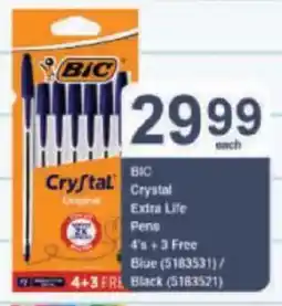 President Hyper BIC Crystal Extra Life Pens offer