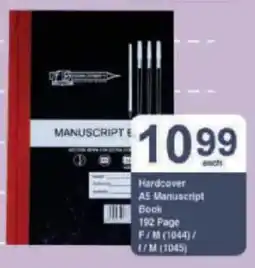 President Hyper Hardcover A5 Manuscript Book offer