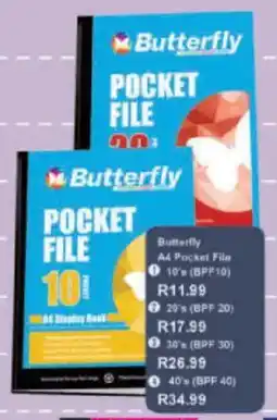 President Hyper Butterfly A4 Pocket File offer