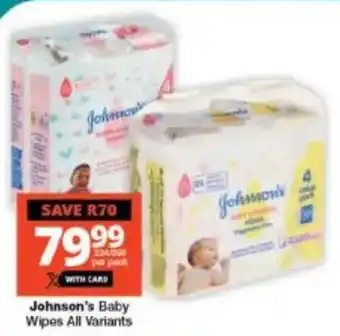 Johnson's Baby Wipes All Variants