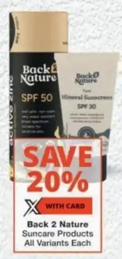 MediRite Back 2 Nature Suncare Products All Variants offer