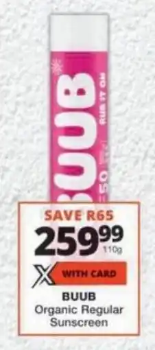 MediRite BUUB Organic Regular Sunscreen offer