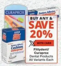 MediRite Fittydent/ Curaprox Dental Products All Variants offer