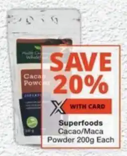 MediRite Superfoods Cacao/ Maca Powder offer