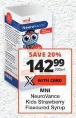 MediRite MNI NeuroVance Kids Strawberry Flavoured Syrup offer