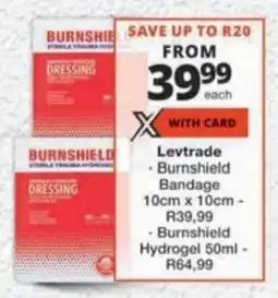 MediRite Levtrade Burnshield Bandage offer