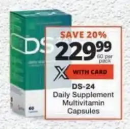 MediRite DS-24 Daily Supplement Multivitamin Capsules offer