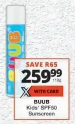MediRite BUUB Kids' SPF50 Sunscreen offer
