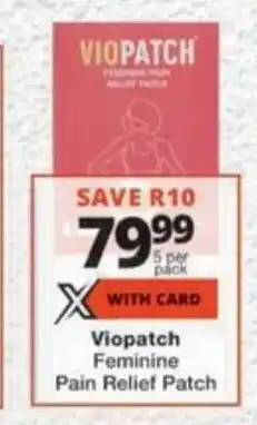 MediRite Viopatch Feminine Pain Relief Patch offer