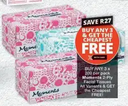 MediRite Moments 2-Ply Facial Tissues All Variants offer