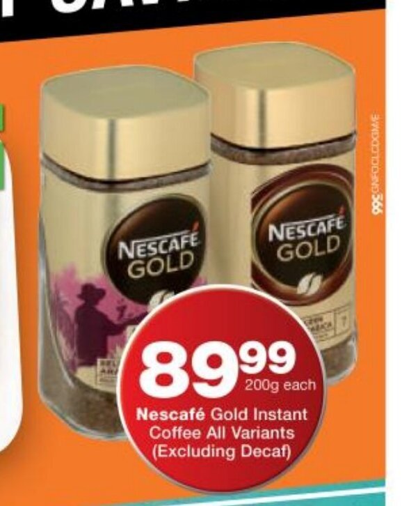 Nescafe Gold Instant Coffee All Variants offer at Checkers