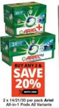 Checkers Ariel All-in-1 Pods All Variants offer