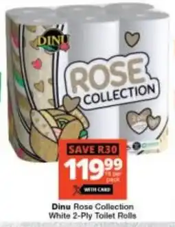 Checkers Dinu Rose Collection White 2-Ply Toilet Rolls offer