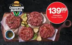 Checkers Champion Burger Patties offer