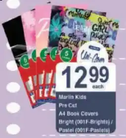 President Hyper Marlin Kids Pre Cut A4 Book Covers offer