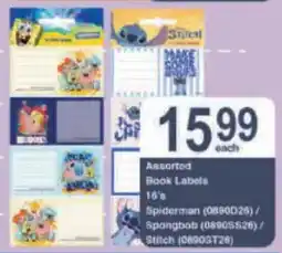 President Hyper Assorted Book Labels offer