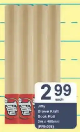 President Hyper Jiffy Brown Kraft Book Roll offer