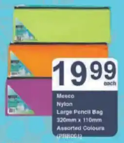 President Hyper Meeco Nylon Large Pencil Bag Assorted Colours offer