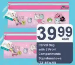 President Hyper Pencil Bag with 2 Front Compartments Squishmallows offer