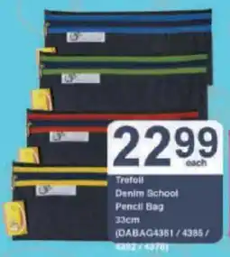 President Hyper Trefoil Denim School Pencil Bag offer