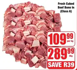 Boxer Superstores Fresh Cubed Beef Bone In offer